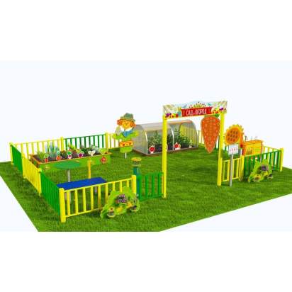 Методическая площадка Сад и огород из Экопластика и нержавеющей стали С06 (1)_1