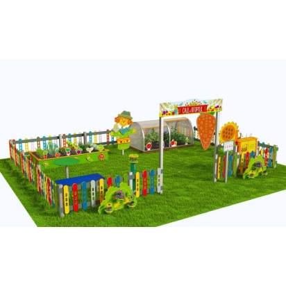 Методическая площадка Сад и огород из Экопластика и нержавеющей стали С05 (1)_1