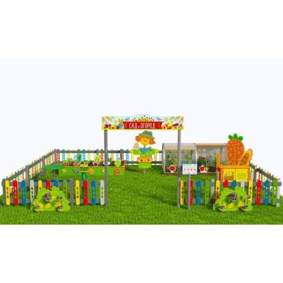 Методическая площадка Сад и огород из Экопластика и нержавеющей стали С05 (2)_1