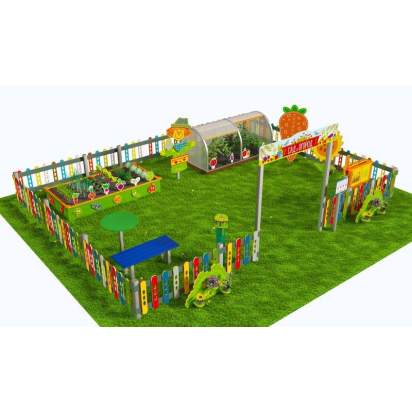 Методическая площадка Сад и огород из Экопластика и нержавеющей стали С05 (3)_1