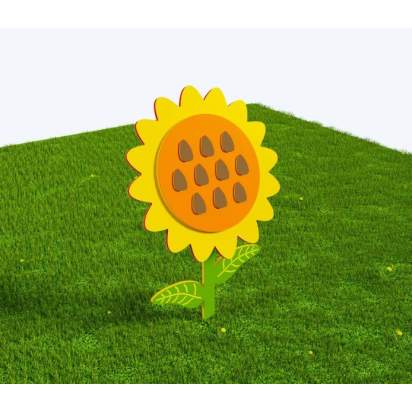 Методический модуль «Подсолнух с семечками» из экопластика и нержавеющей стали_1