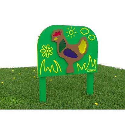 Оптический модуль «Калейдоскоп - петушок» из экопластика и нержавеющей стали_1