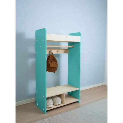 Шкаф-вешалка МИЛАНА, бирюзовый_1