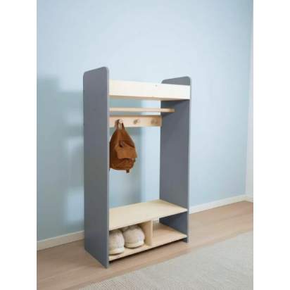 Шкаф-вешалка МИЛАНА, серый_1