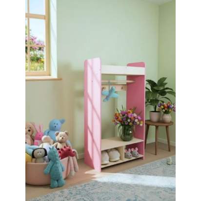 Шкаф-вешалка МИЛАНА, розовый1_1