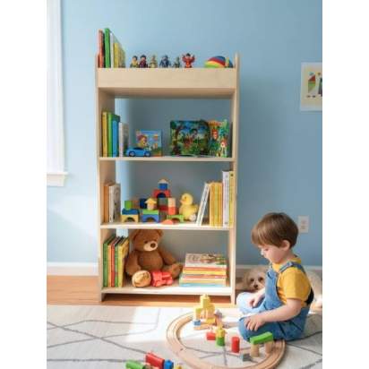 Стеллаж МИЛАНА, 4 полки, шлиф_1