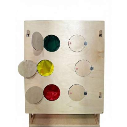 Набор тактильно-развивающих панелей «Счастливое детство» (напольное основание и ящик) (12)