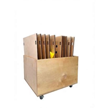 Набор тактильно-развивающих панелей «Счастливое детство» (напольное основание и ящик) (3)