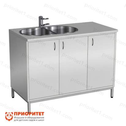 072 Стол-мойка СТм-106 1 корпус металл серия Стандарт 1200 (столешница постформинг)