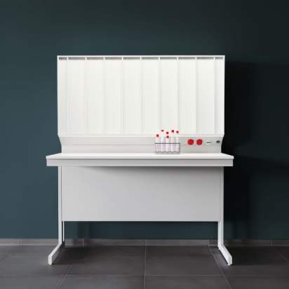 007 Стол титровальный (надстройка – сталь) ЛК-1500 СТ