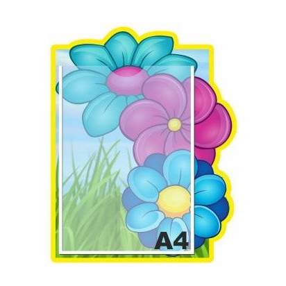 Стенд информационный (цветочки) 32х40 см. (И00001)_1