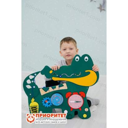 Бизиборд «Добрый крокодильчик» №2 для детей