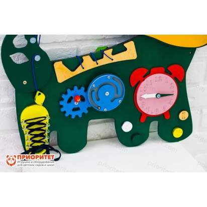 Бизиборд «Добрый крокодильчик» №2 зеленый