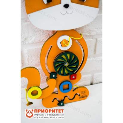 Бизиборд «Кошка Мурка» оранжевая