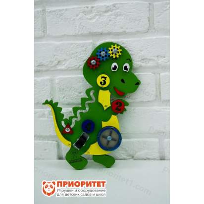 Бизиборд «Зеленый динозаврик» для детей
