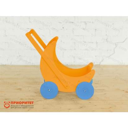 kolyaska-katalka-moe-chudo-oranzhevaya-s-golubymi-kolesami