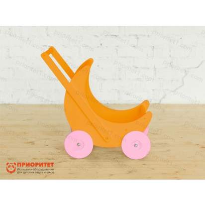 kolyaska-katalka-moe-chudo-oranzhevaya-s-rozovymi-kolesami