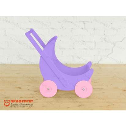 kolyaska-katalka-moe-chudo-sirenevaya-s-rozovymi-kolesami