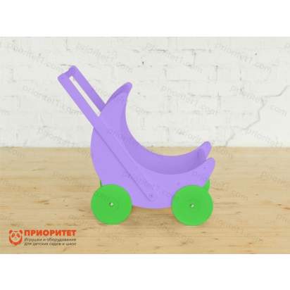 kolyaska-katalka-moe-chudo-sirenevaya-s-zelenymi-kolesami
