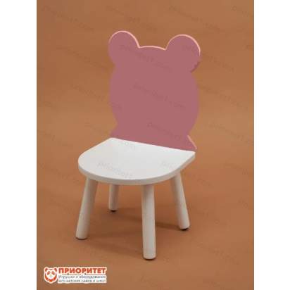 stul-mishka-belyj-s-rozovoj-spinkoj