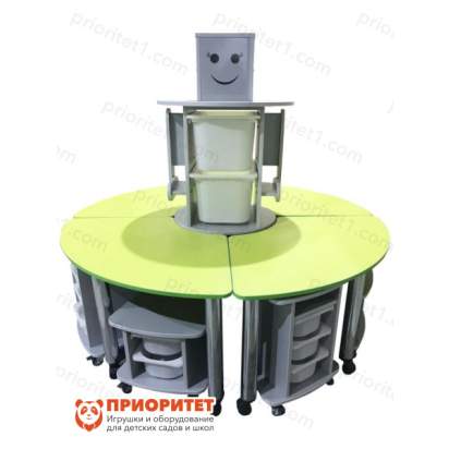 Модуль стеллаж Робик 002 для детских садов собранный