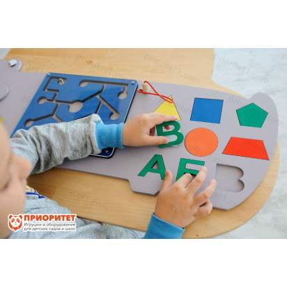 Бизиборд «Милый бегемотик» с вкладышами