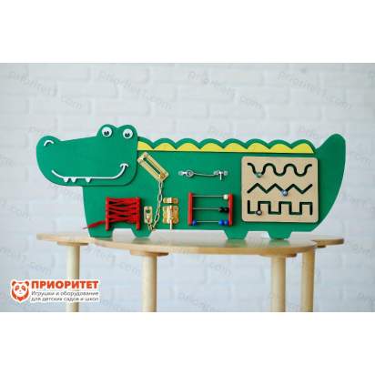 Бизиборд «Добрый крокодильчик»