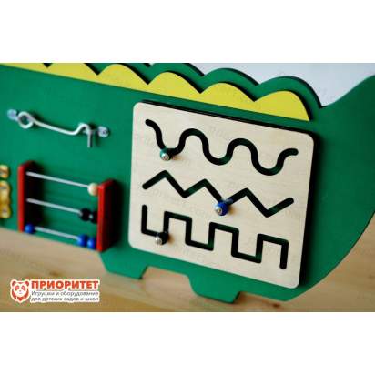 Бизиборд «Добрый крокодильчик» с лабиринтом