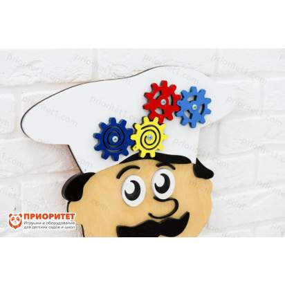 Бизиборд «Талантливый повар» колпак с шестеренками