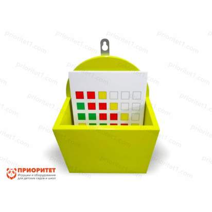 Тактильно-развивающая панель «Кубо-мозаика» вид спереди