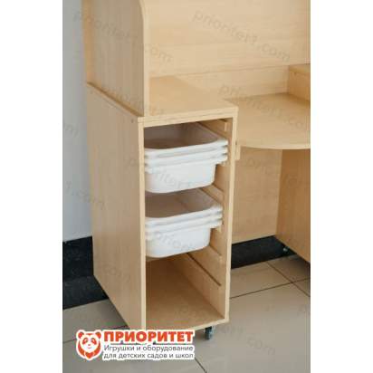 Кабина разделительная для воспитанников с ящиками