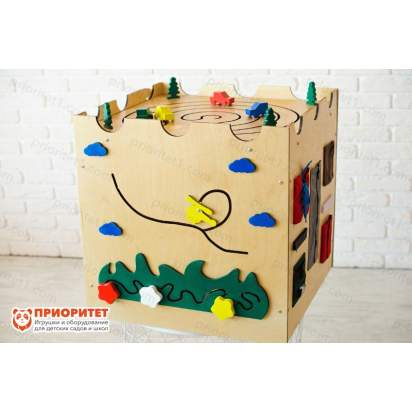 Бизикуб «Дружная компания» деревянный