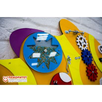 Бизиборд «Оранжевая рыбка» с бисером