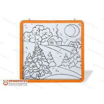 nastennyj-modul-mnogorazovaya-raskraska-75x75-oranzhevyj