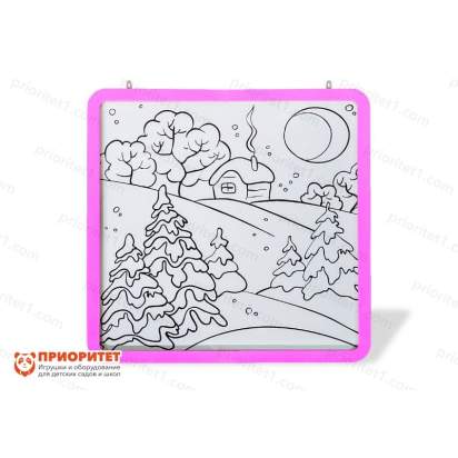 nastennyj-modul-mnogorazovaya-raskraska-75x75-rozovyj