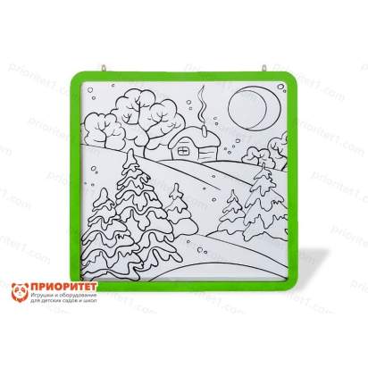 nastennyj-modul-mnogorazovaya-raskraska-75x75-zelenyj