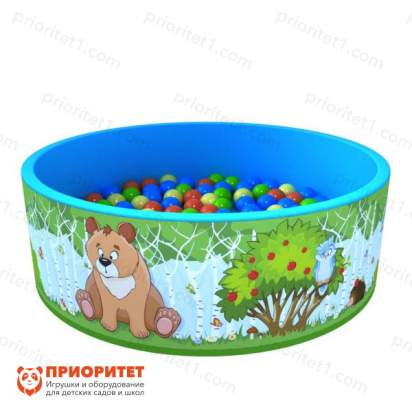 Мягкий сухой бассейн «Зверята» (100 шариков)