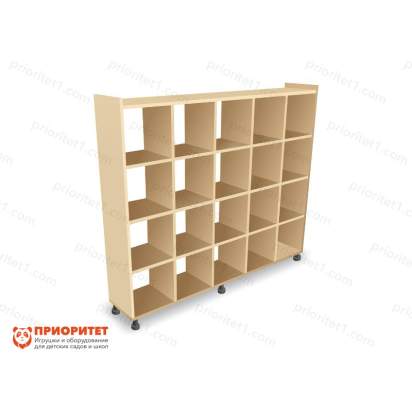 Шкаф-стеллаж для детских горшочков «Ясельки»