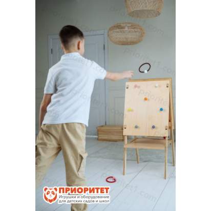 Тактильно-развивающая панель «Меткий кольцеброс»_3