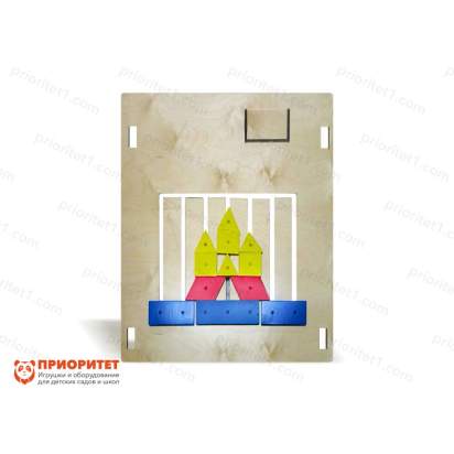 Тактильно-развивающая панель-лабиринт «Увлекательная геометрия»-13