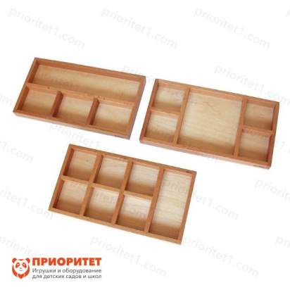 Подносы Монтессори для сортировки (3 шт)