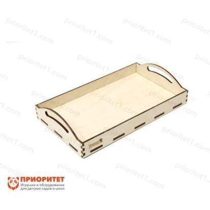 Поднос Монтессори фанерный (25х15х3 см)