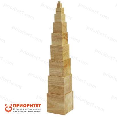 Игровой набор Монтессори «Неокрашенная башня»