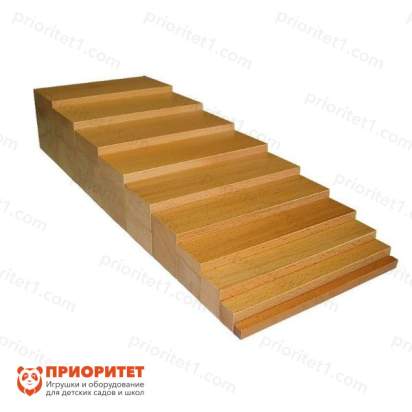 Игровой набор Монтессори «Неокрашенная лестница»