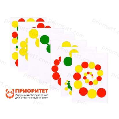 Игровой набор Монтессори Проекции для цветных цилиндров_1_1