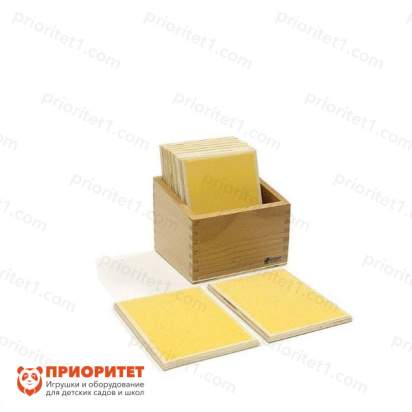 Игровой набор Монтессори «Шероховатые таблички»