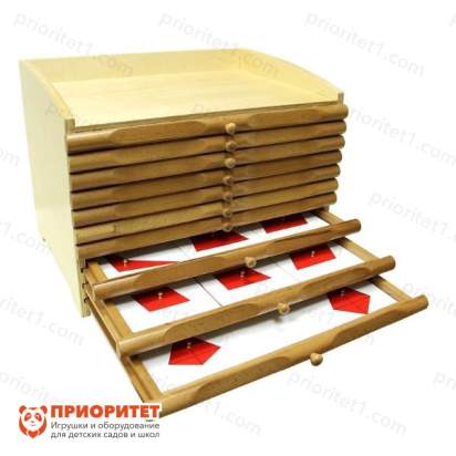 Геометрический комод Монтессори (школьный)