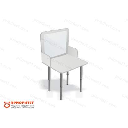 Стол-парта логопедическая с зеркалом «Чистоговорка» белая