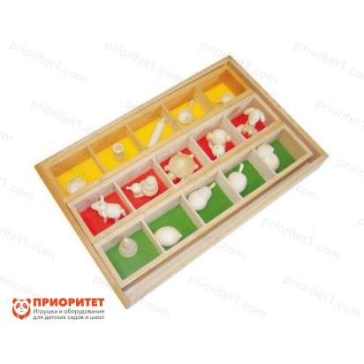 Игровой набор Монтессори «Слова в трех коробочках»