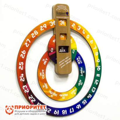 Игровой набор Монтессори «Вечный календарь»